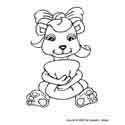 Click for printable cute bear drawing.